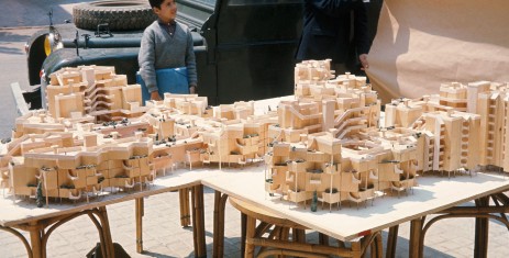 1968 Maquette de l'ensemble immobilier Barrio Gaudi