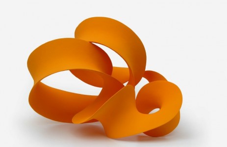 Orange twisted loop, 2014 h 60 x l 50 x p 40 cm