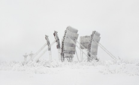 Antenne troposphérique dans le nord de la Russie